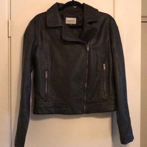 Faux leather jacket